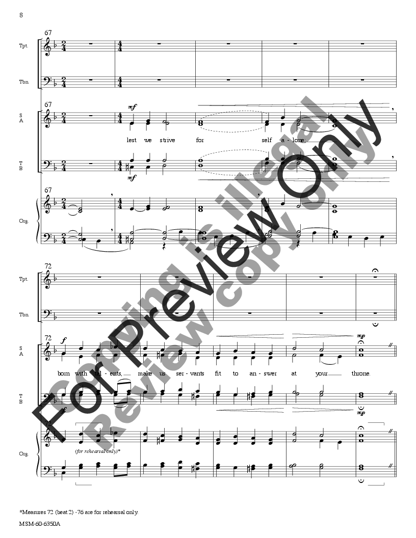 God Whose Giving Knows No Ending (Instrumental Sc | J.W. Pepper Sheet Music