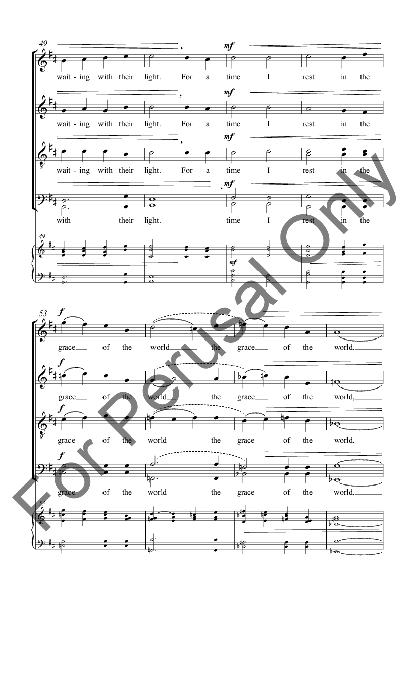 The Peace of Wild Things (SATB ) by Matthew | J.W. Pepper Sheet Music