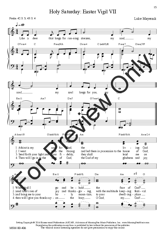 Responsorial Psalms for Holy Week from the Five G | J.W. Pepper Sheet Music