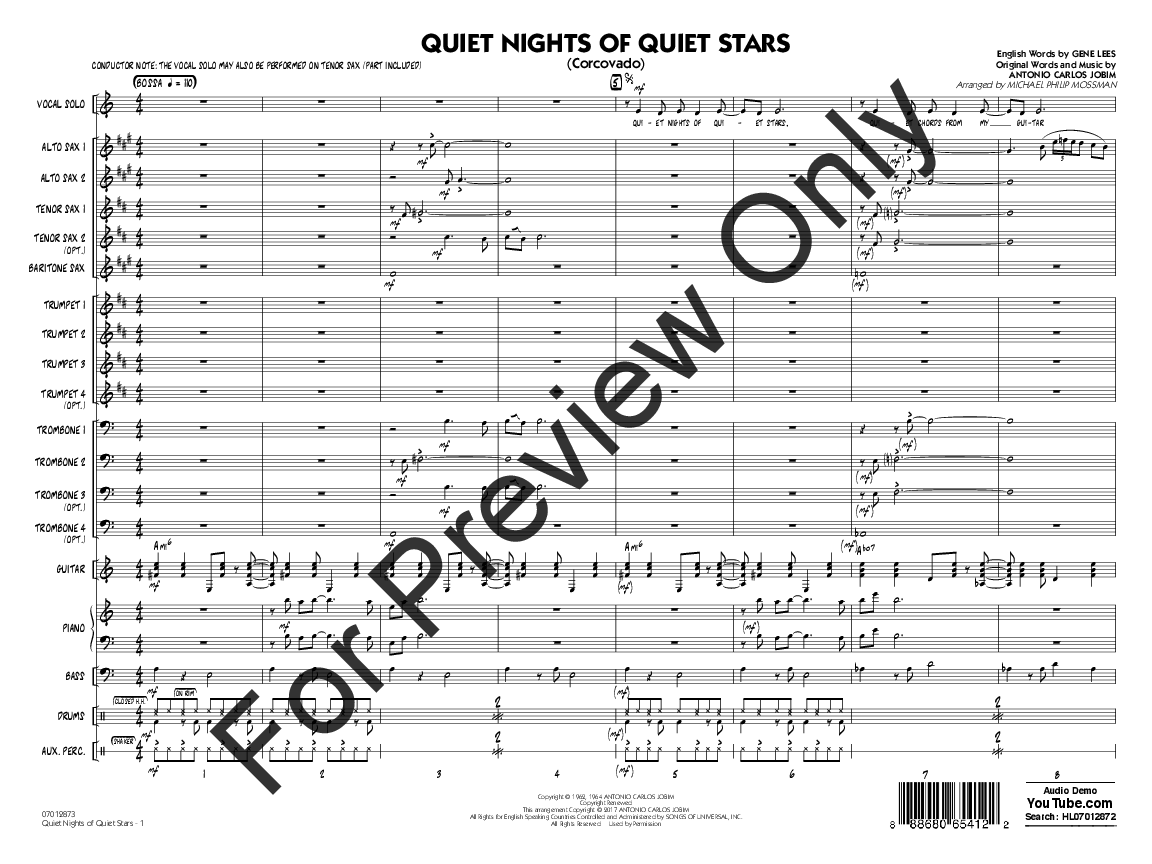 Corcovado Chord Chart