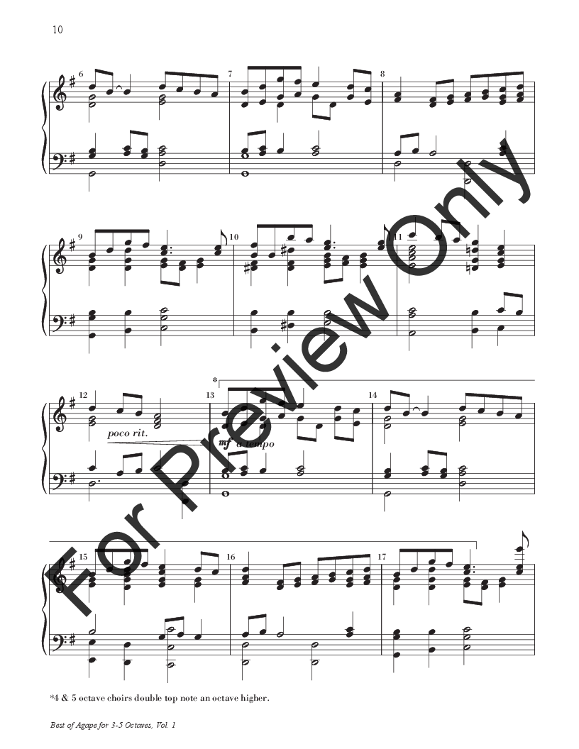 The Best of Agape for 3-5 Octaves by Various Arra | J.W. Pepper Sheet Music