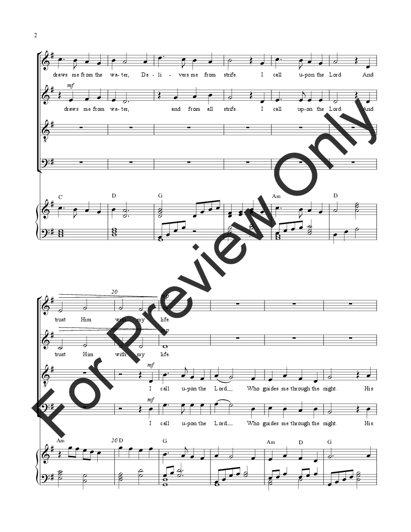 I Call Upon the Lord (SATB ) by Jay Ducharme| J.W. Pepper Sheet Music