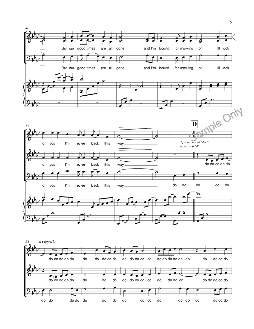 Four Strong Winds (SAB ) by Ian Tyson / Lary | J.W. Pepper Sheet Music