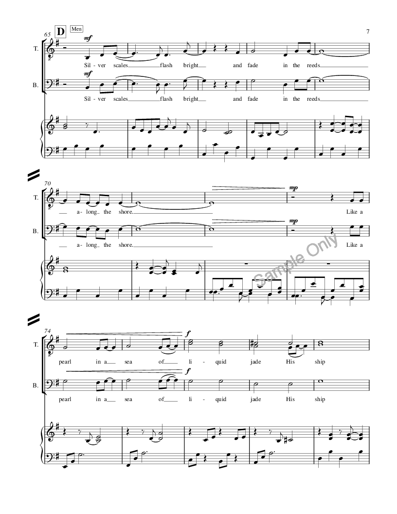 All the Diamonds (SATB ) by Bruce Cockburn / | J.W. Pepper Sheet Music