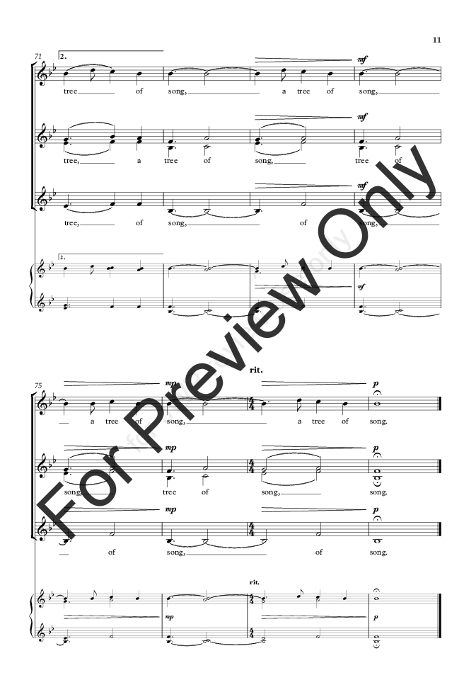 A Tree of Song (SSAA ) by Bob Chilcott| J.W. Pepper Sheet Music