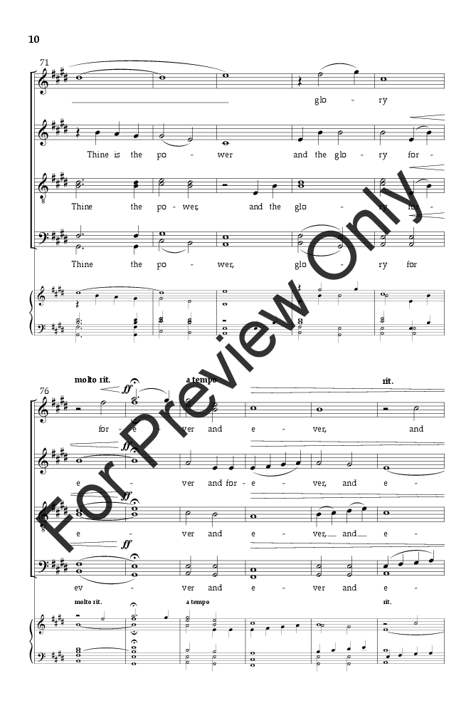 Thy Will Be Done (SATB ) by Peter Anglea| J.W. Pepper Sheet Music