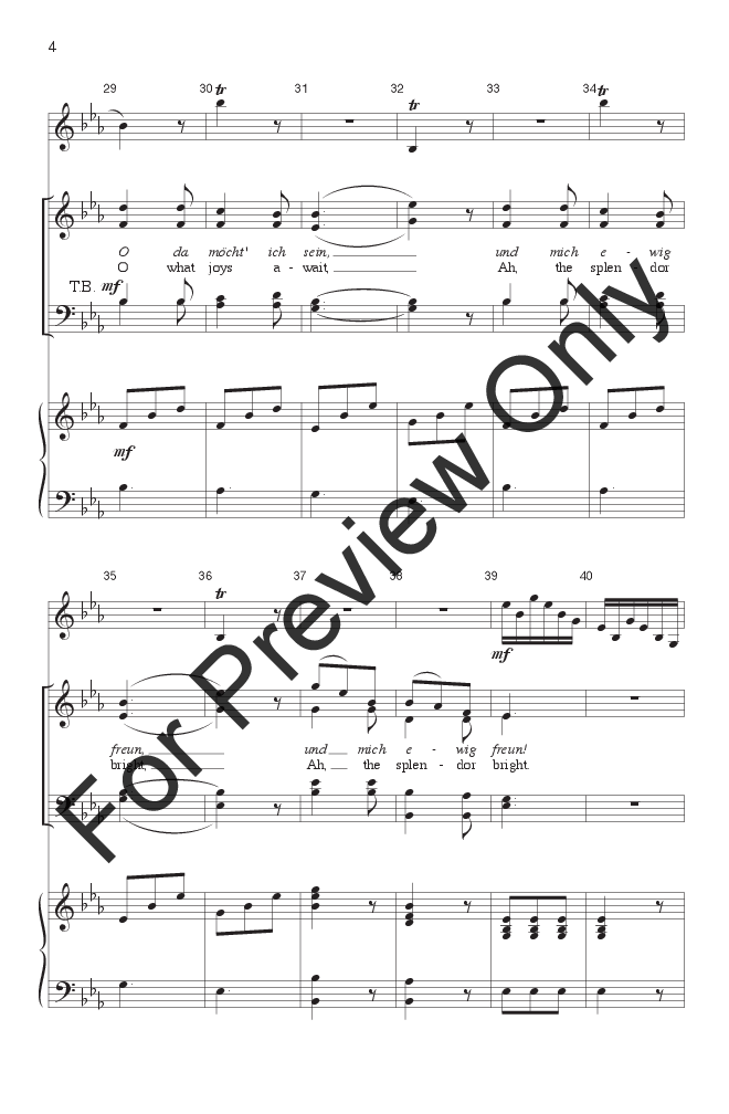 Seligkeit (SATB ) by Franz Schubert/arr. Pat | J.W. Pepper Sheet Music