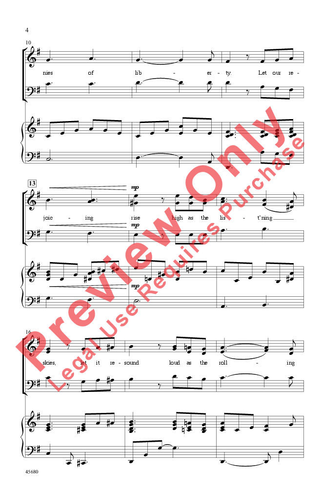 Lift Every Voice And Sing Satb Arr Greg J W Pepper Sheet Music