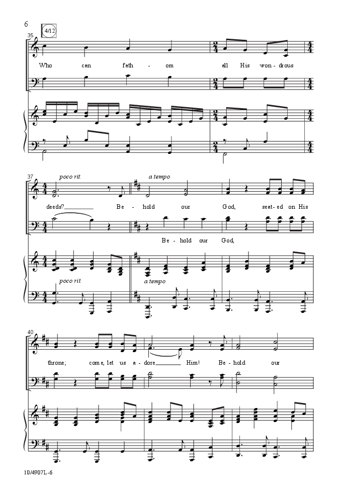 Behold Our God (SATB ) by Mary McDonald| J.W. Pepper Sheet Music