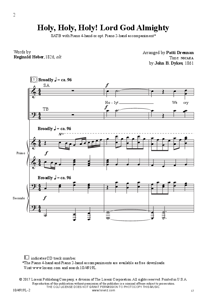 Holy, Holy, Holy! Lord God Almighty (SATB ) | J.W. Pepper Sheet Music