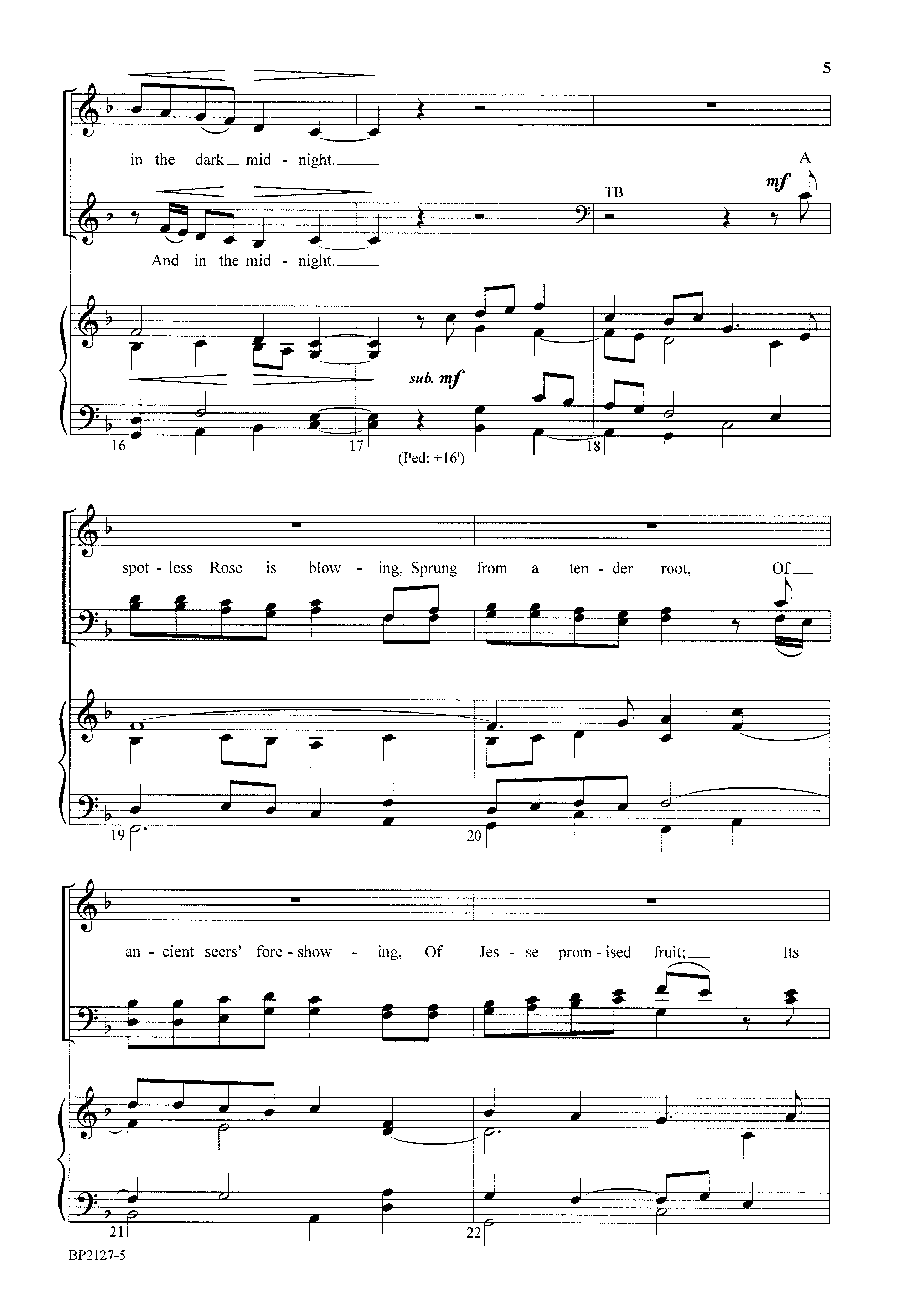 A Spotless Rose (SATB ) by Ethan McGrath| J.W. Pepper Sheet Music