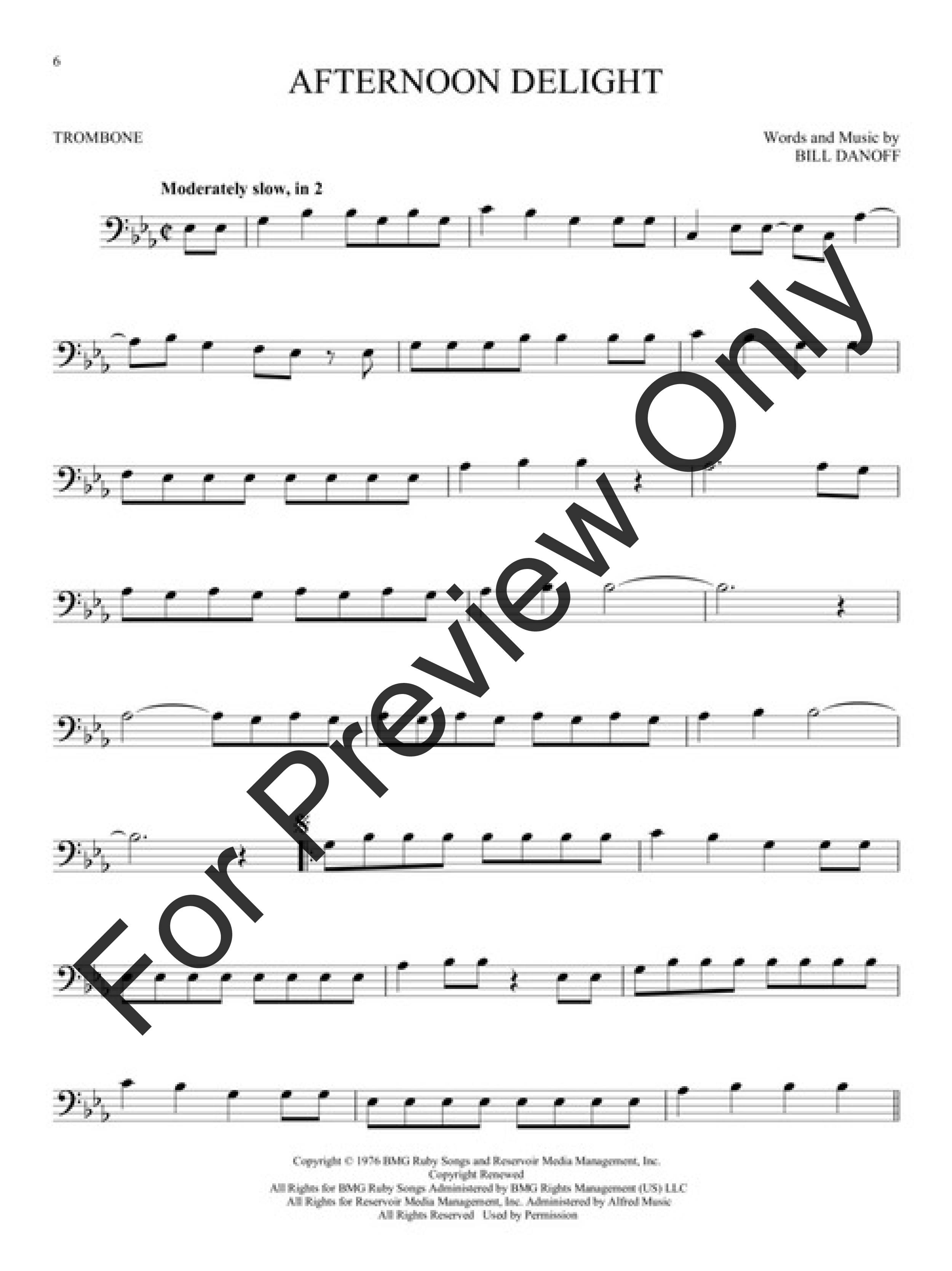 101 Popular Songs Trombone Solo Collectionand J W Pepper Sheet Music