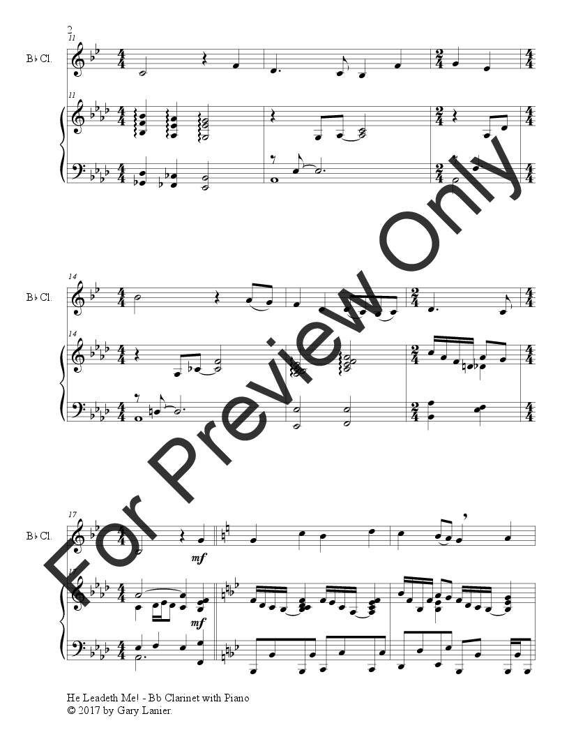 Gospel Hymns for B flat Clarinet (Clarinet with P | J.W. Pepper Sheet Music