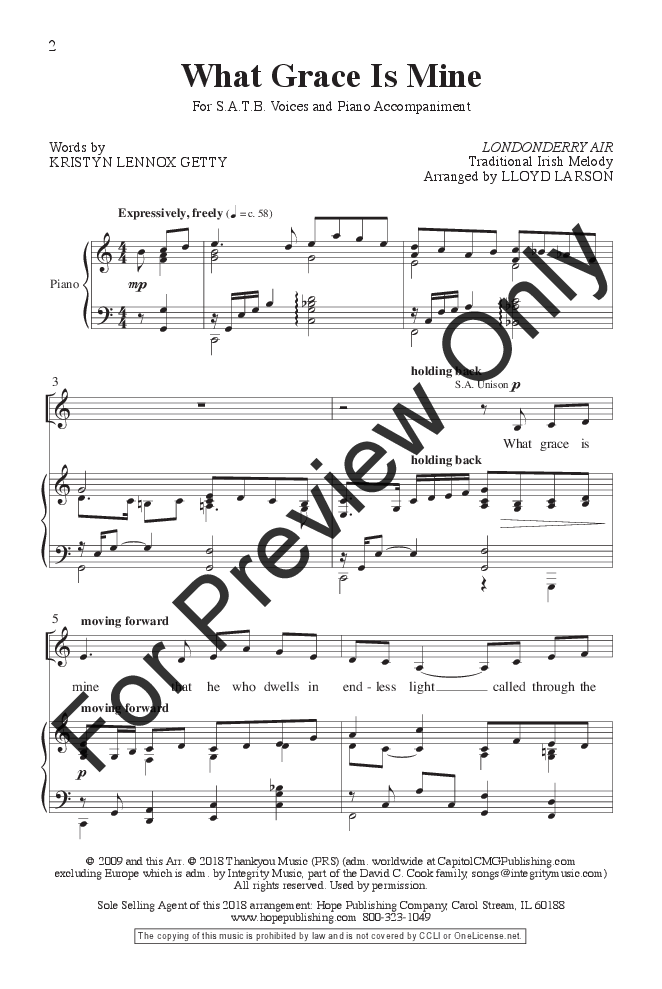 What Grace Is Mine (SATB ) by Kristyn Lennox | J.W. Pepper Sheet Music