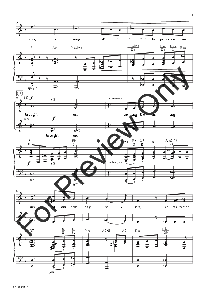 Lift Every Voice and Sing (SSAA ) arr. Craig | J.W. Pepper Sheet Music