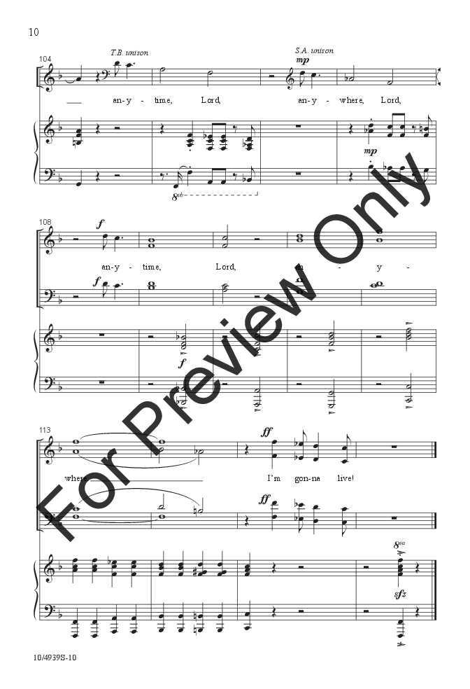 I'm Gonna Live So God Can Use Me (SATB ) arr | J.W. Pepper Sheet Music