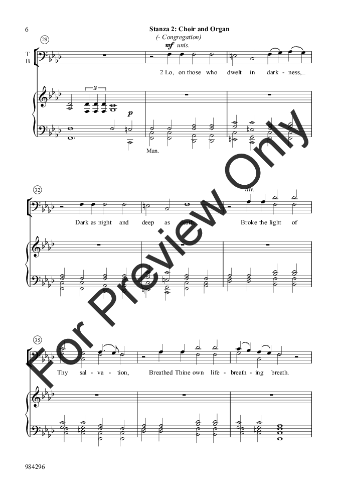 Thy Strong Word (SATB ) arr. John A. Behnke| J.W. Pepper Sheet Music