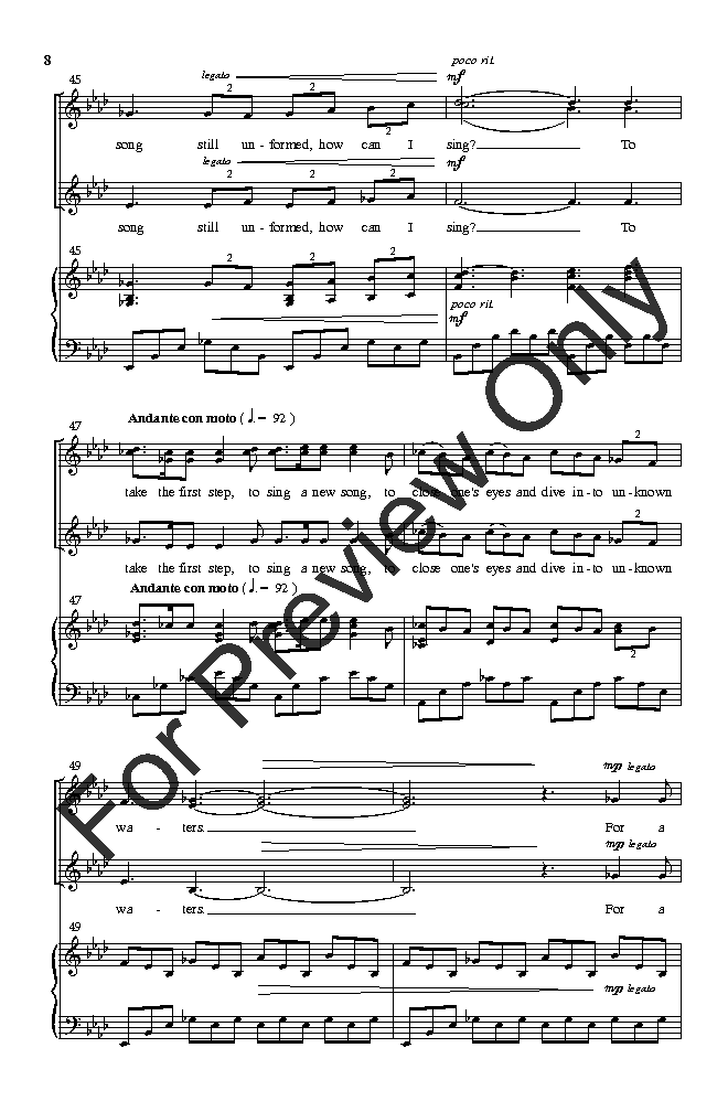 Song of Miriam (SSA ) by Elaine Hagenberg| J.W. Pepper Sheet Music