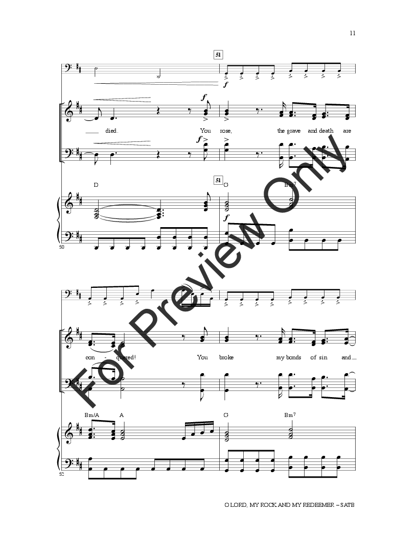 O Lord, My Rock and My Redeemer (SATB ) by N | J.W. Pepper Sheet Music