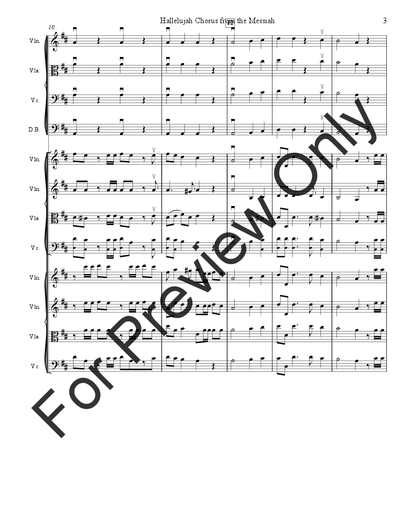 Hallelujah Chorus From The Messiah By Georg Fried J W Pepper Sheet Music