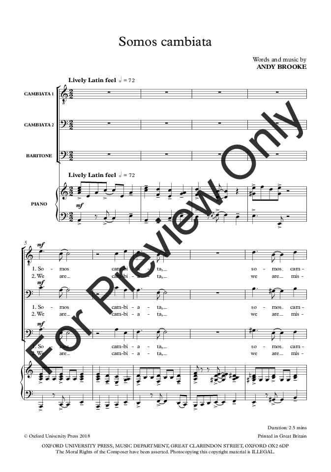 Somos Cambiata (SATB ) by Andy Brooke| J.W. Pepper Sheet Music