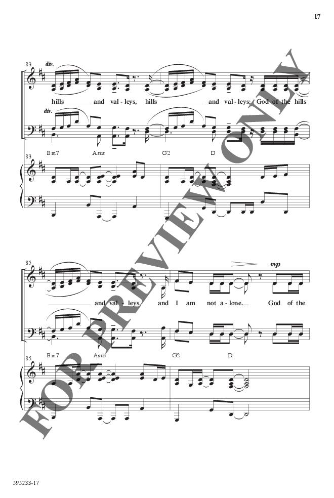 Hills And Valleys Satb By Tauren Wells C J W Pepper Sheet Music