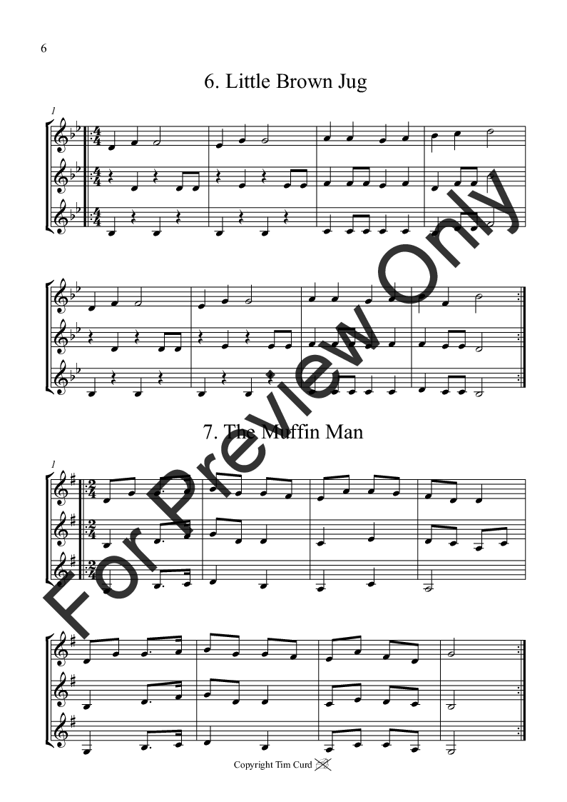 14 Easy Trios Trumpet Trio By Tradit J W Pepper Sheet Music