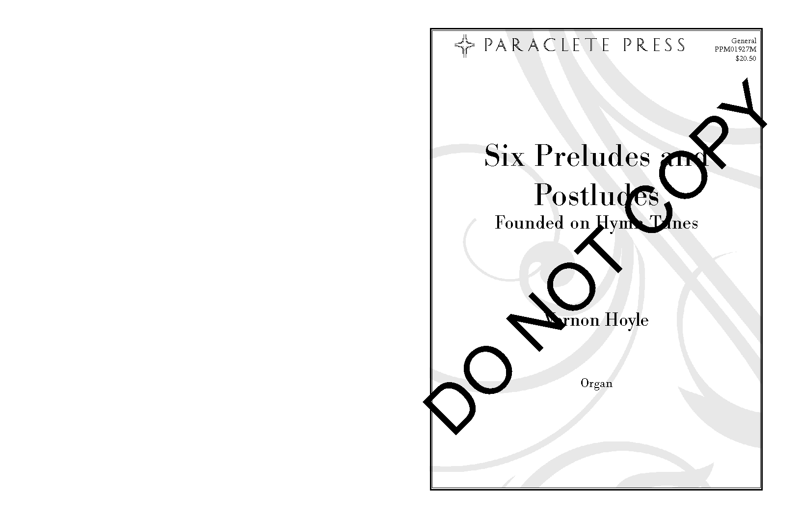 Six Preludes And Postludes Founded On Hym Tunes B Jw - 