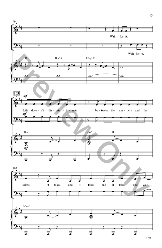 Hamilton Highlights (SAB ) by Lin-Manuel Mir | J.W. Pepper Sheet Music