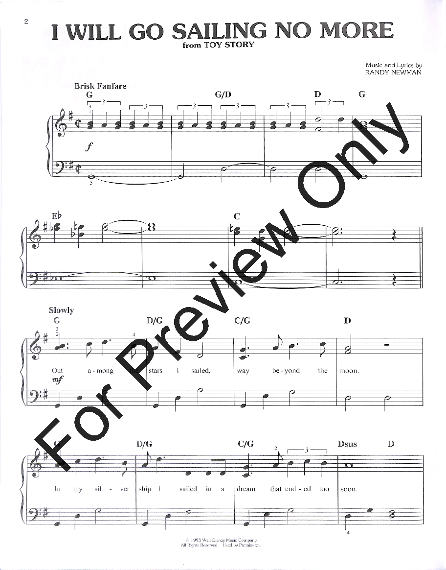 Toy Story Easy Piano Collection - Updated Edition | J.W. Pepper Sheet Music