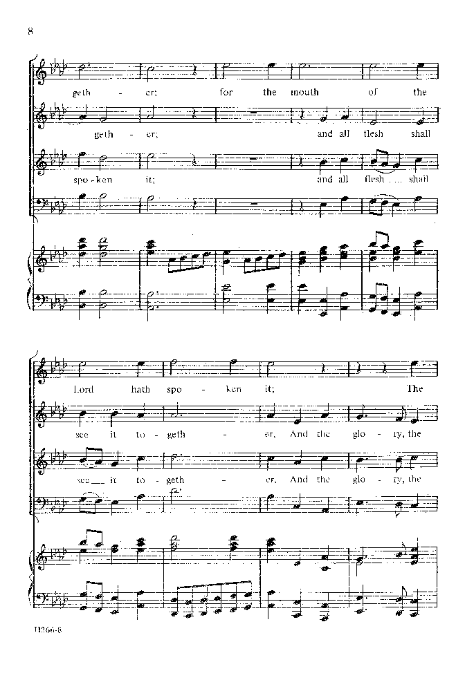 And the Glory of the Lord (SATB ) by G. F. H | J.W. Pepper Sheet Music