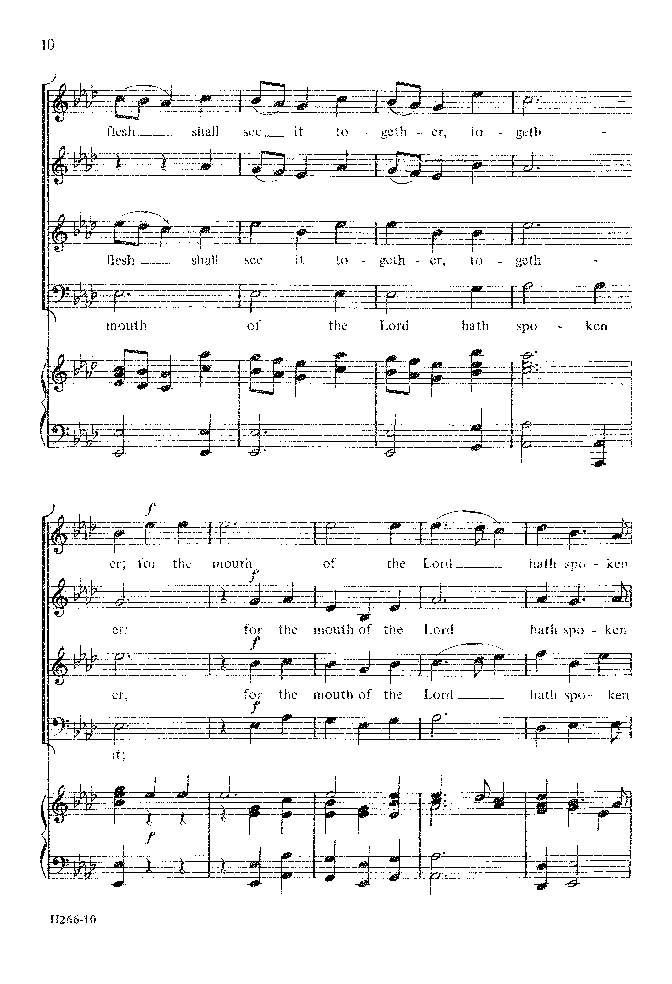 And the Glory of the Lord (SATB ) by G. F. H | J.W. Pepper Sheet Music