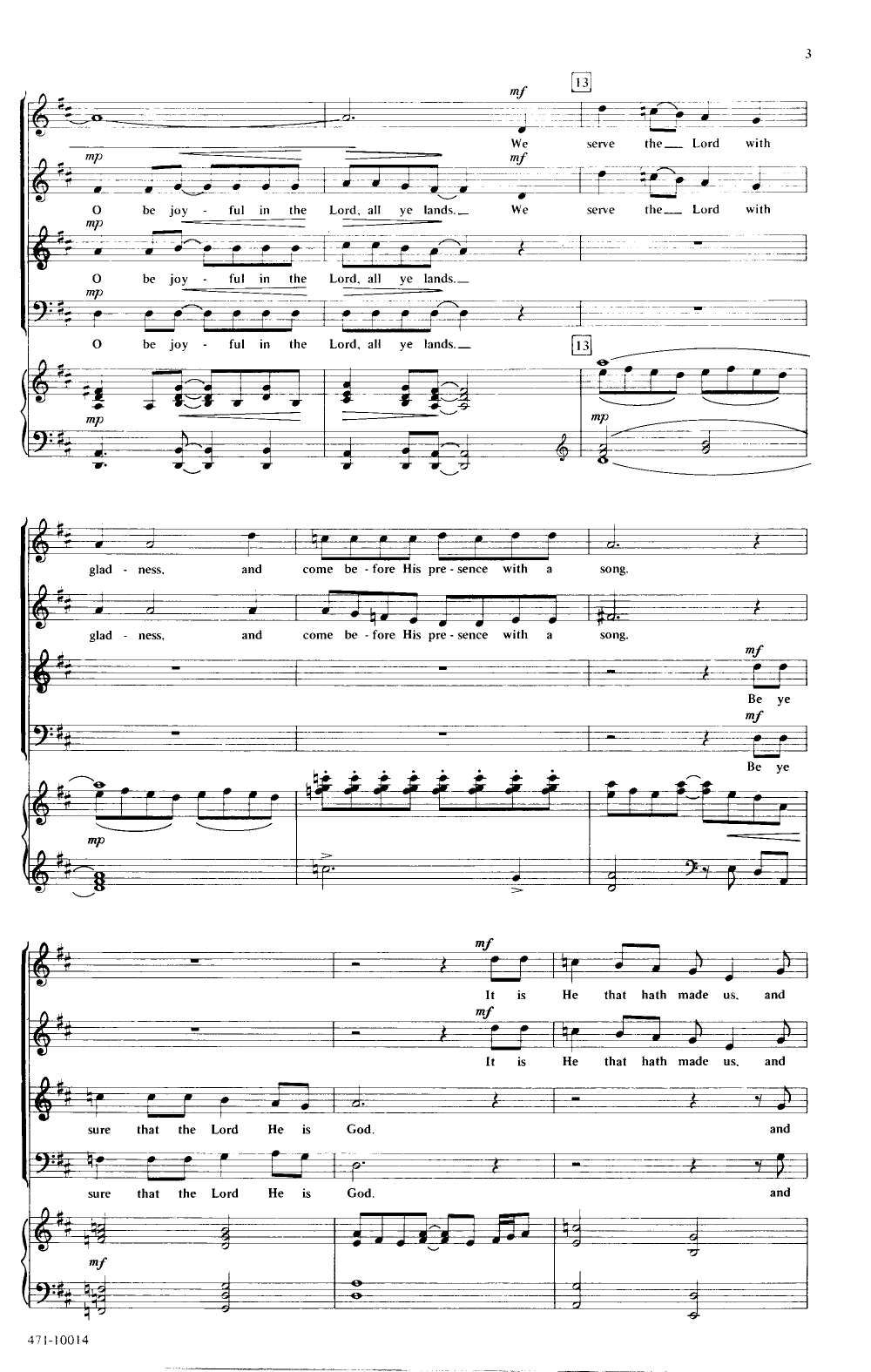 Jubilate Deo (SATB ) by Emily Crocker| J.W. Pepper Sheet Music