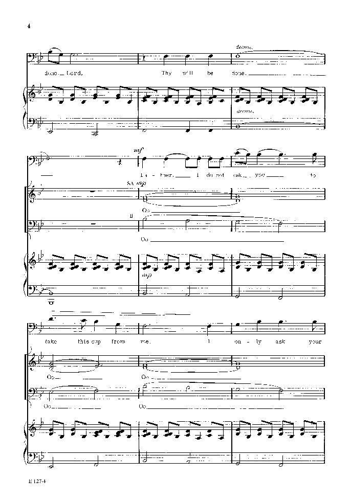 Thy Will Be Done (SAB ) b | J.W. Pepper Sheet Music