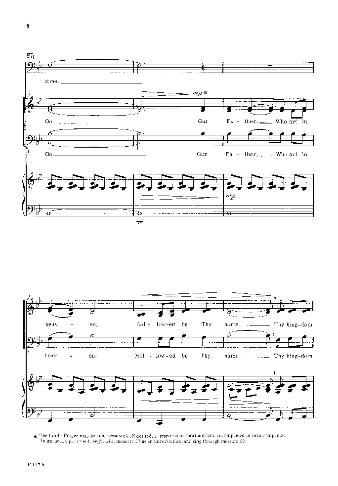 Thy Will Be Done (SAB ) b | J.W. Pepper Sheet Music