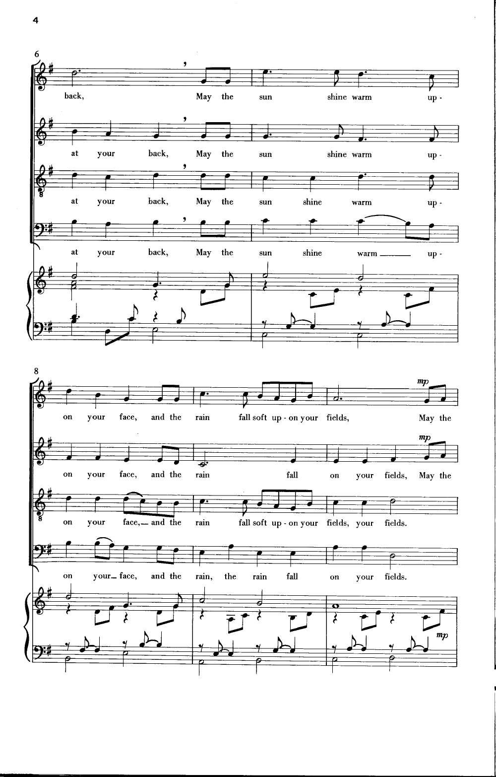 Irish Blessing (SATB ) by CURTRIGHT| J.W. Pepper Sheet Music