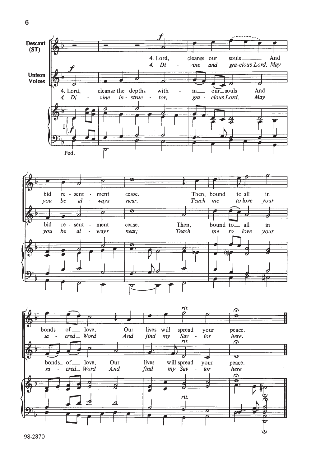 Forgive Our Sins as We Forgive (SAB ) b | J.W. Pepper Sheet Music