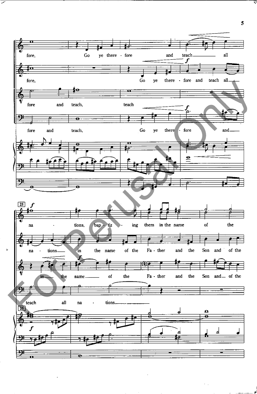 Go Ye Therefore and Teach All Natio (SATB ) | J.W. Pepper Sheet Music