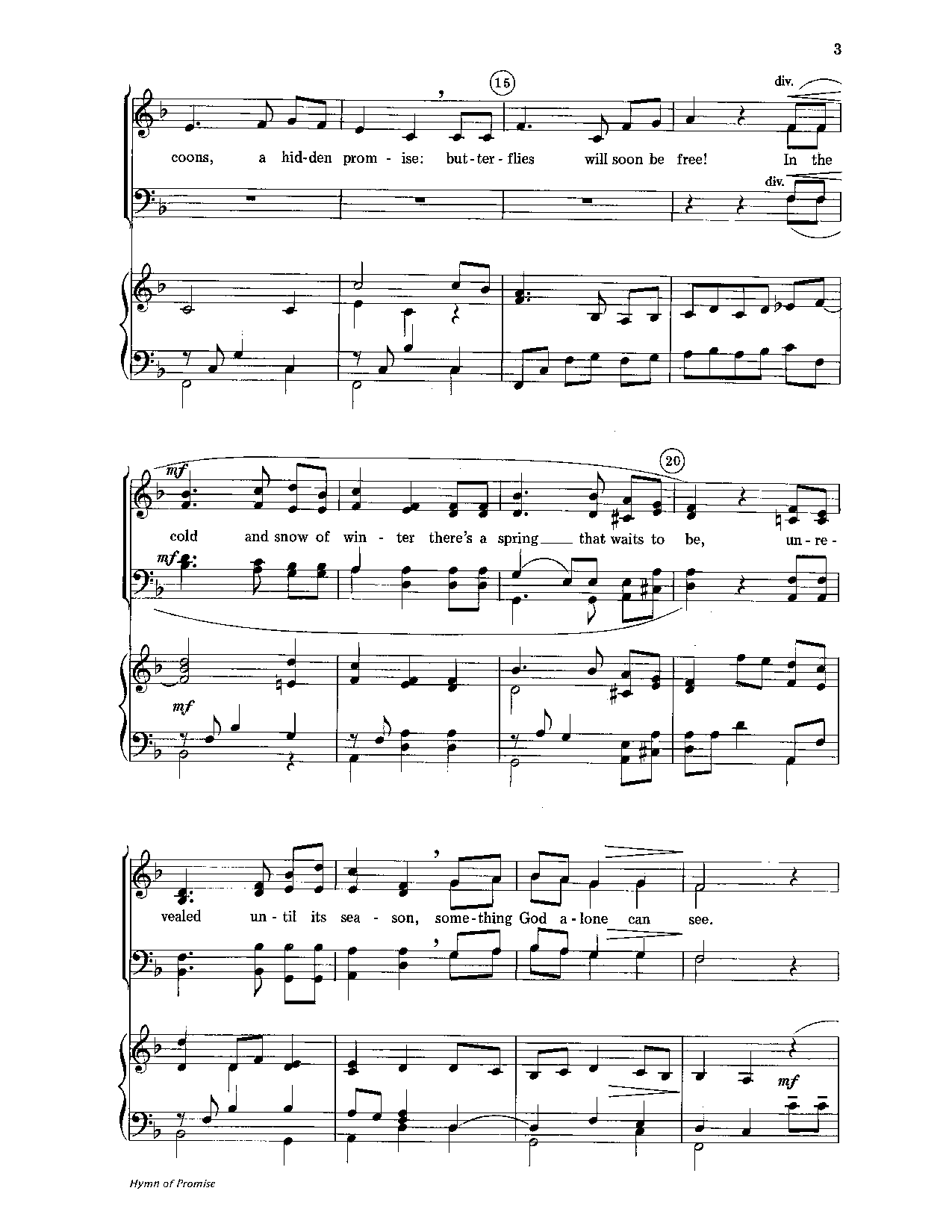 Hymn of Promise (SATB ) | J.W. Pepper Sheet Music