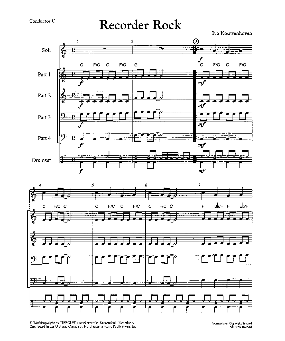 Recorder Rock by Ivo Kouwenhoven| J.W. Pepper Sheet Music