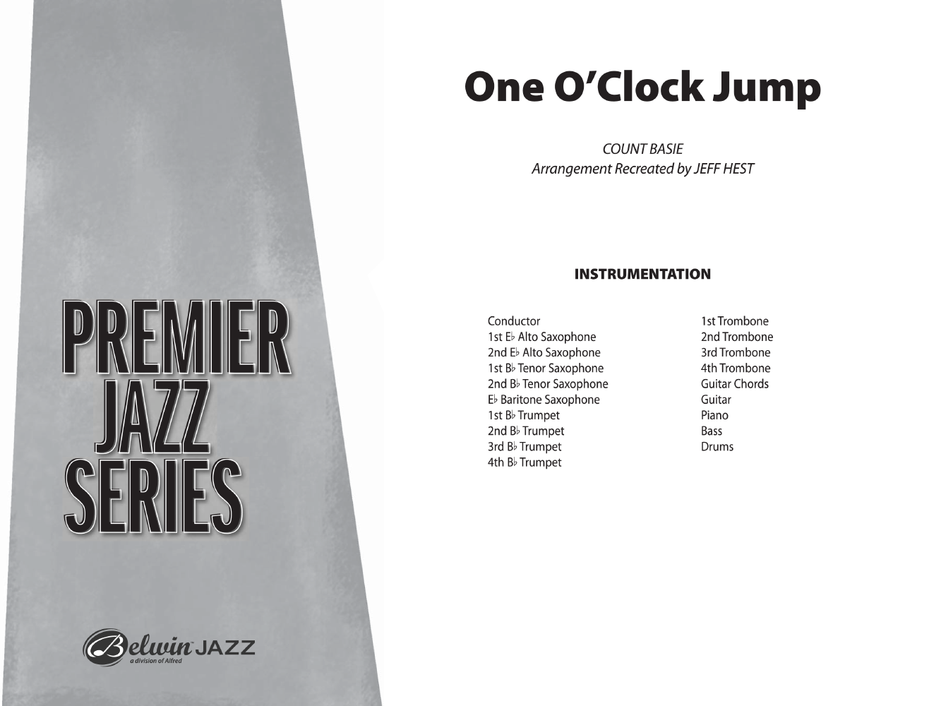 One O Clock Jump By Count Basie Arr Jeff Hest J W Pepper Sheet Music