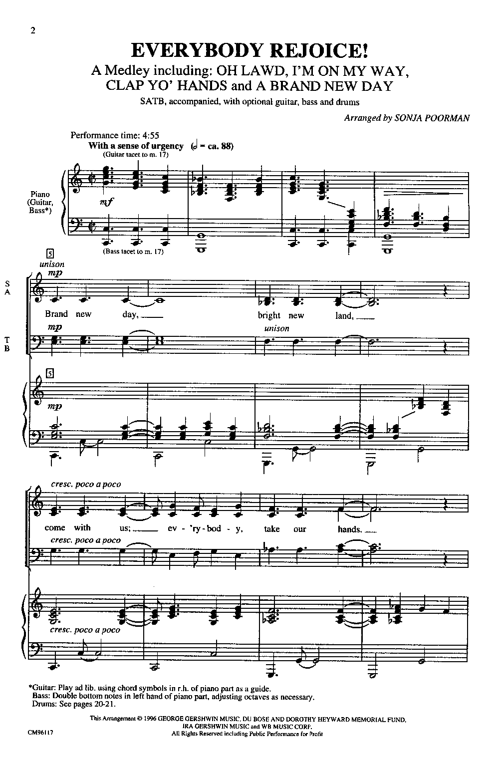 Everybody Rejoice (SATB ) by POORMAN, S| J.W. Pepper Sheet Music