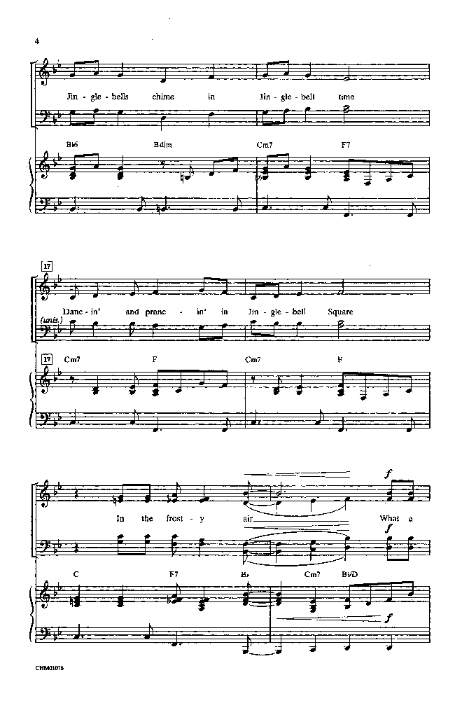 Jingle Bell Rock (SATB ) arr. Teena Chinn| J.W. Pepper Sheet Music