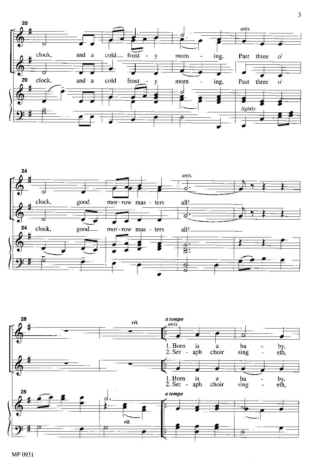 past-three-o-clock-ssa-arr-matthew-cullo-j-w-pepper-sheet-music