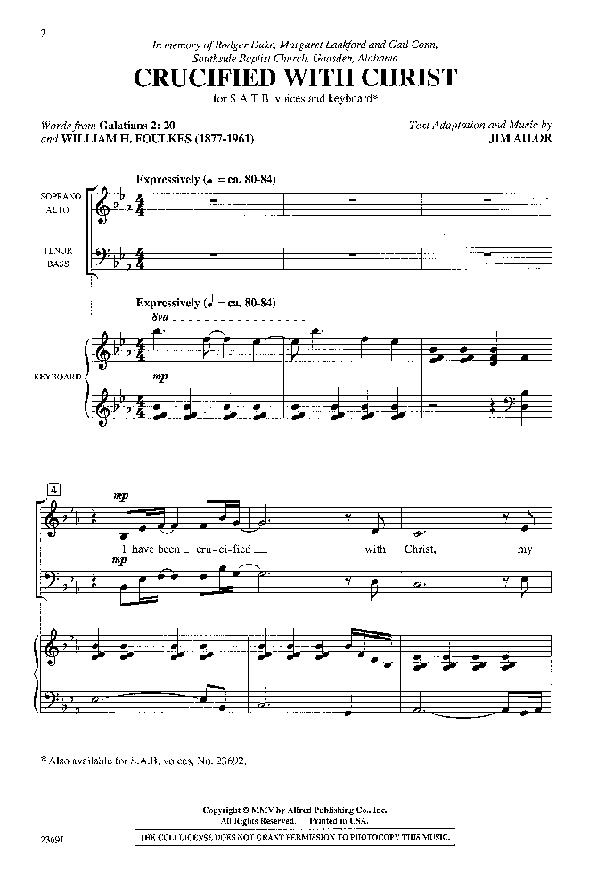 Crucified with Christ (SATB ) by Jim Ailor| J.W. Pepper Sheet Music