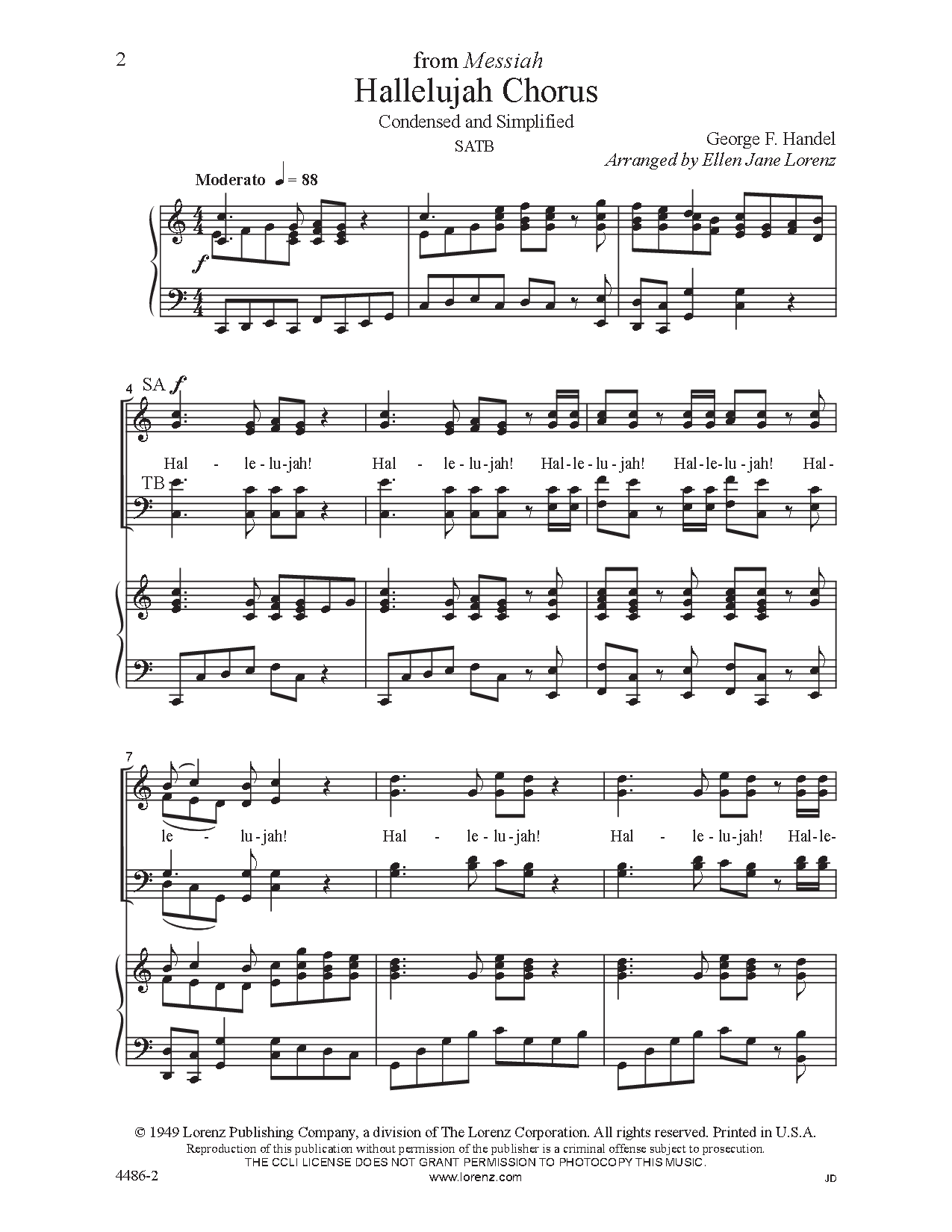 Hallelujah Chorus (SATB ) | J.W. Pepper Sheet Music