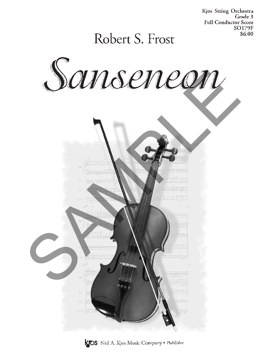 Sanseneon By Robert Frost J W Pepper Sheet Music - violin roblox id