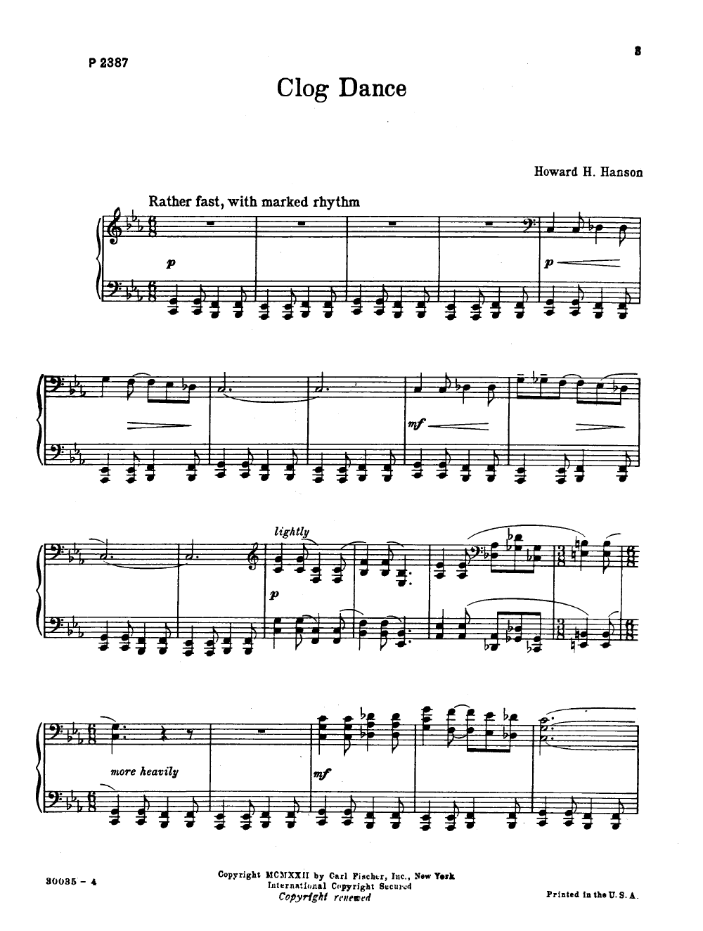 Clog Dance by HANSON| J.W. Pepper Sheet Music